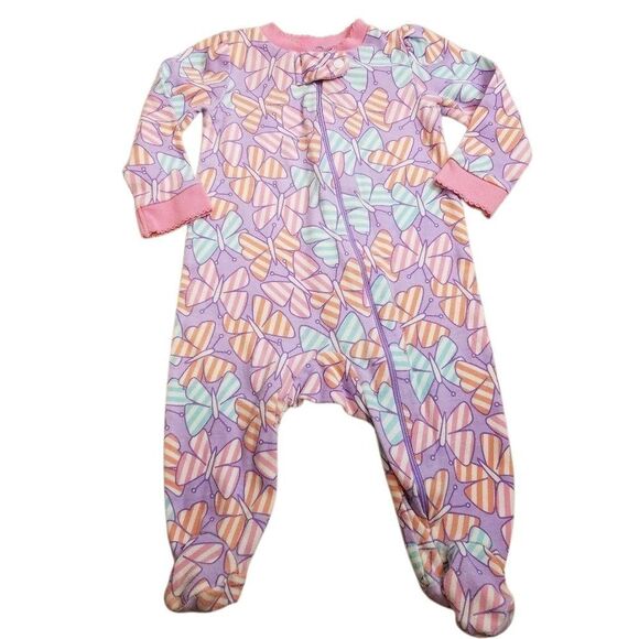 Kidgets butterfly footed pajamas 3-6 mo - Picture 1 of 2